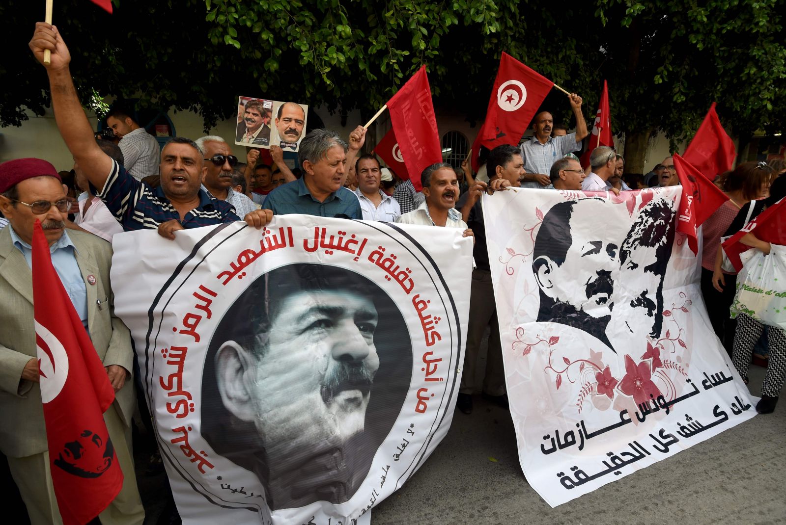 مظاهرات للتنديد بضحايا الارهاب في تونس