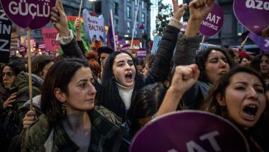 مظاهرات نساء تركيا ضد جرائم أردوغان