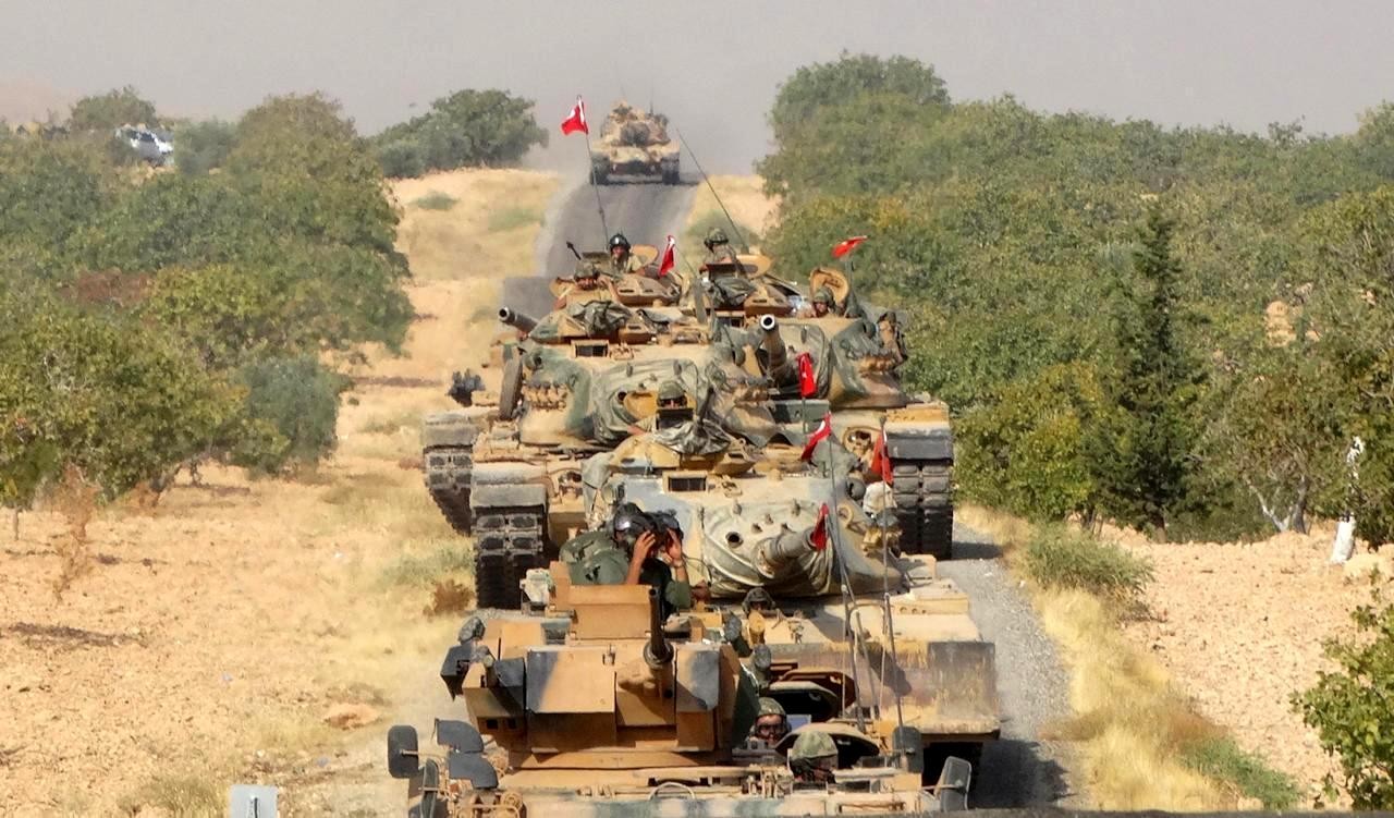 دبابات الجيش التركي على الحدود شمالي سوريا