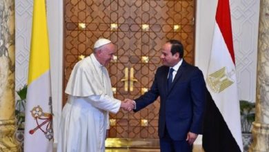 الرئيس المصري السيسي وبابا الفاتيكان