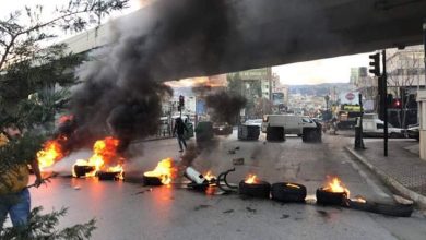 قطع الطرقات في لبنان