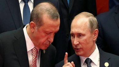 الرئيس الروسي فيلاديمير بوتين ونظيره التركي رجب طيب أردوغان