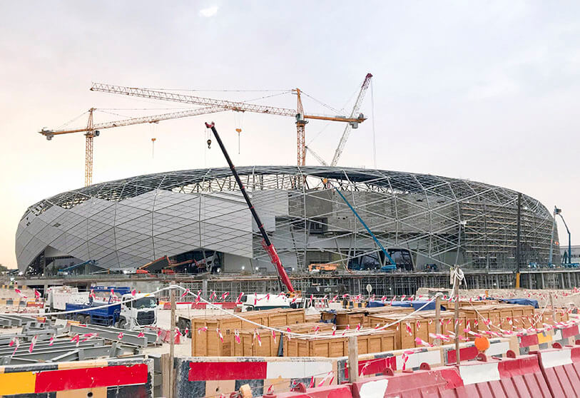 اعمال بناء ستاد كأس العالم 2022