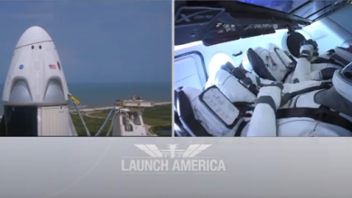 انطلاق الصاروخ «فالكون ٩» لشركة SpaceX