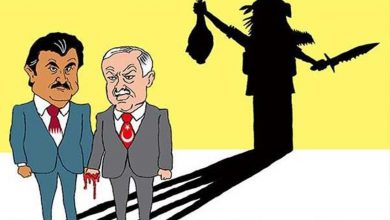 صورة كاريكاتير لأردوغان وتميم