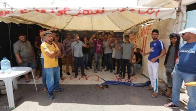 خيمة اعتصام في تونس