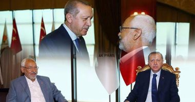 راشد الغنوشي و رجب طيب أردوغان