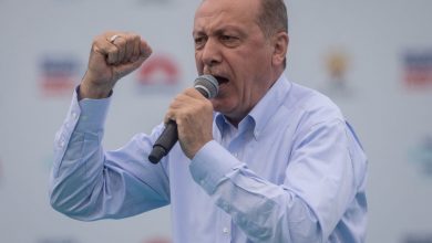 أردوغان غاضب خلال خطابه