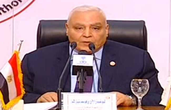 المستشار لاشين إبراهيم رئيس الهيئة الوطنية للانتخابات المصرية