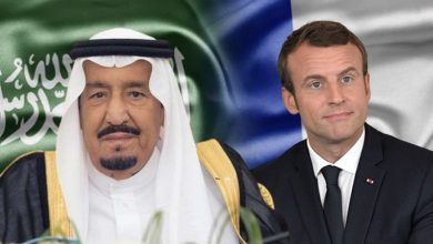 العاهل السعودي والرئيس الفرنسي
