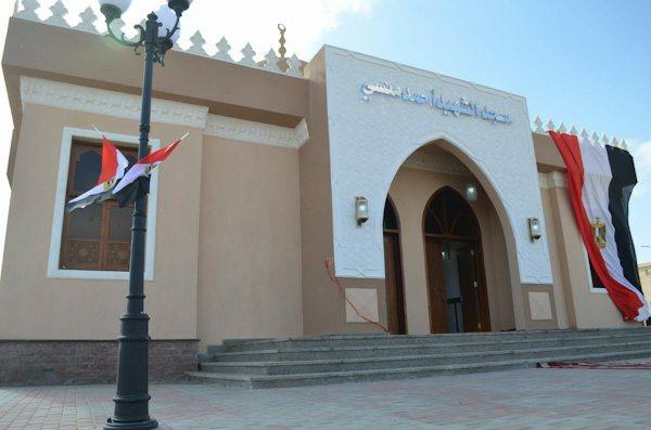 وزير الأوقاف خلال افتتاحه مسجد الشهيد أحمد المنسي