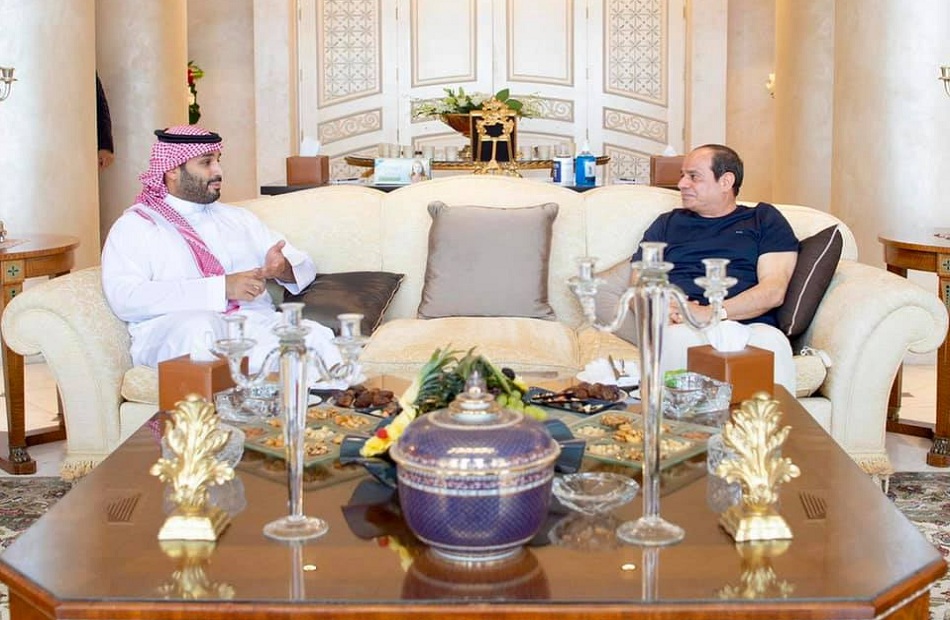 الرئيس السيسي يلتقي ولي عهد السعودية